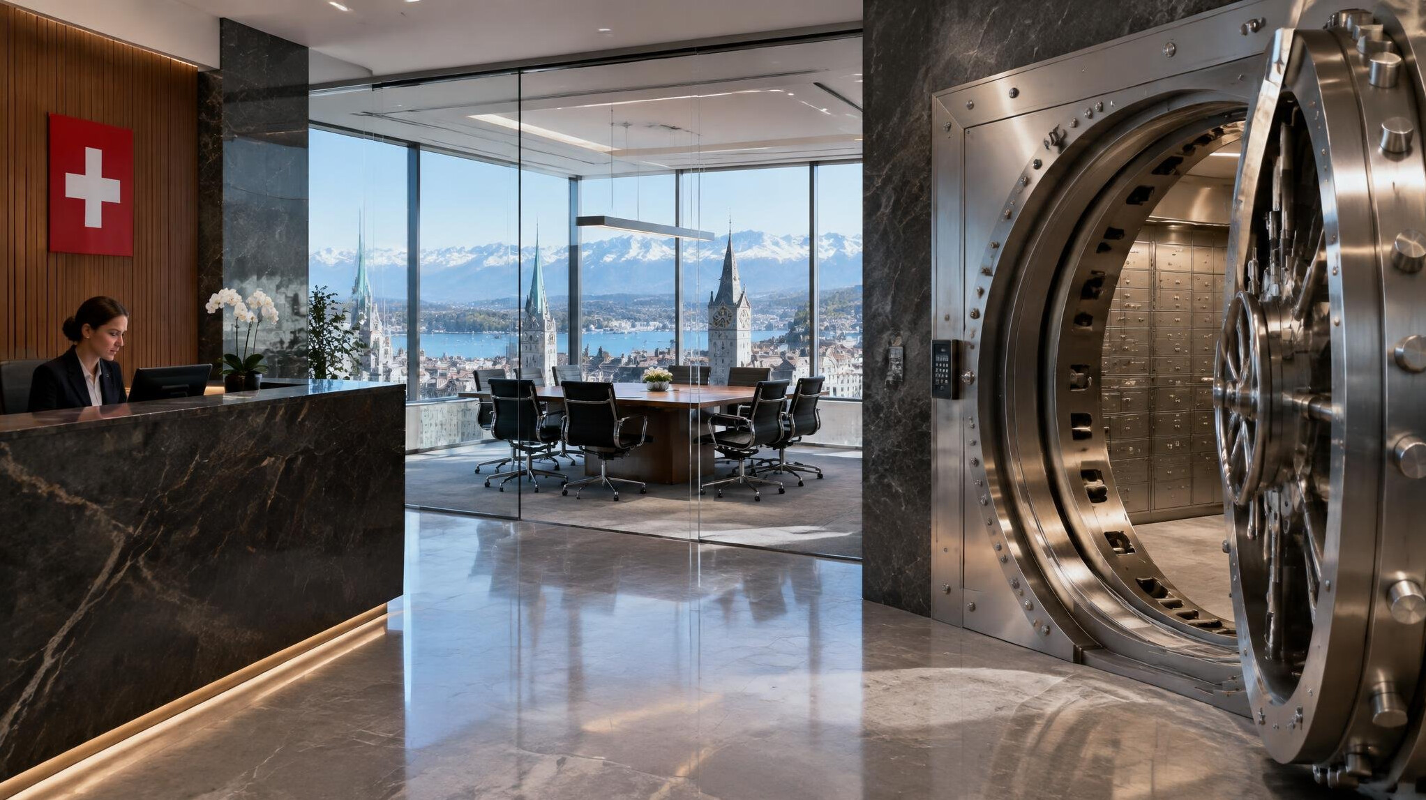swiss bank building interior
